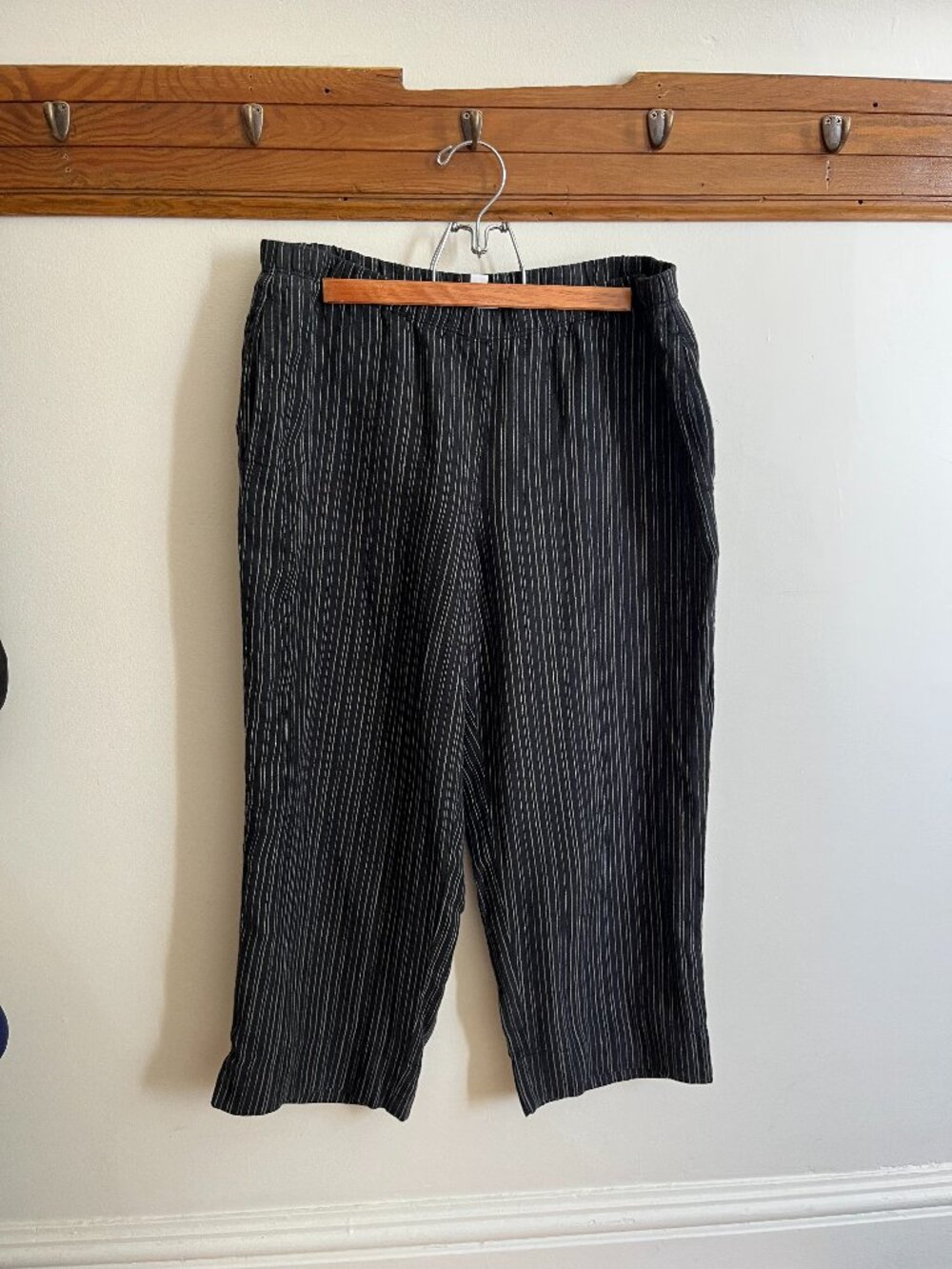 J. Jill Linen Striped pants